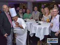 Participants et chef étoilé au 20 ème anniversaire des Gastronomes de Lyon au Sofitel de Lyon