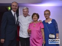 Les 2 présidentes de l'association les Gastronomes de Lyon, le chef Tetedoie et le DG du au Sofitel de Lyon 