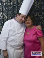 Danièle Pierrefeu et Guy Lassaussaie chef étoilé du restaurant Gastronomique à Chasselay 