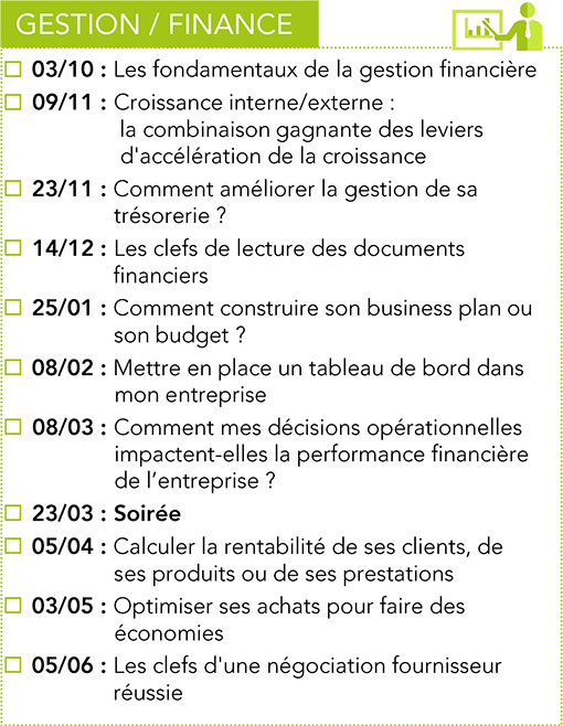 Formations Gestion & Finance CPME 2017 -2018